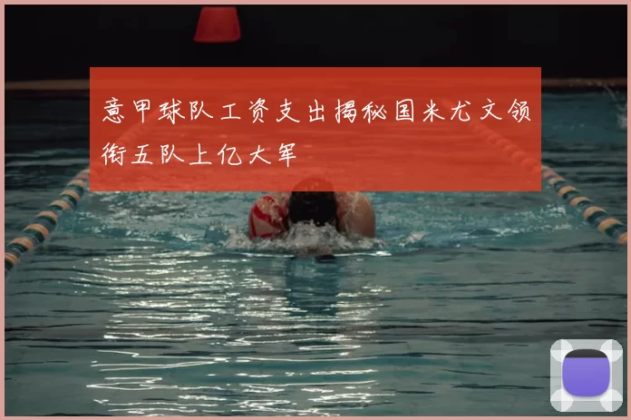 意甲球队工资支出揭秘国米尤文领衔五队上亿大军